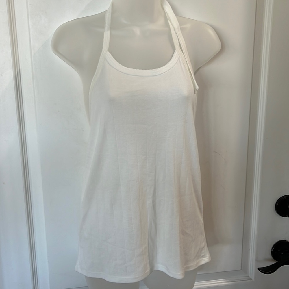 EUC American Eagle white Cotton tank top size XL